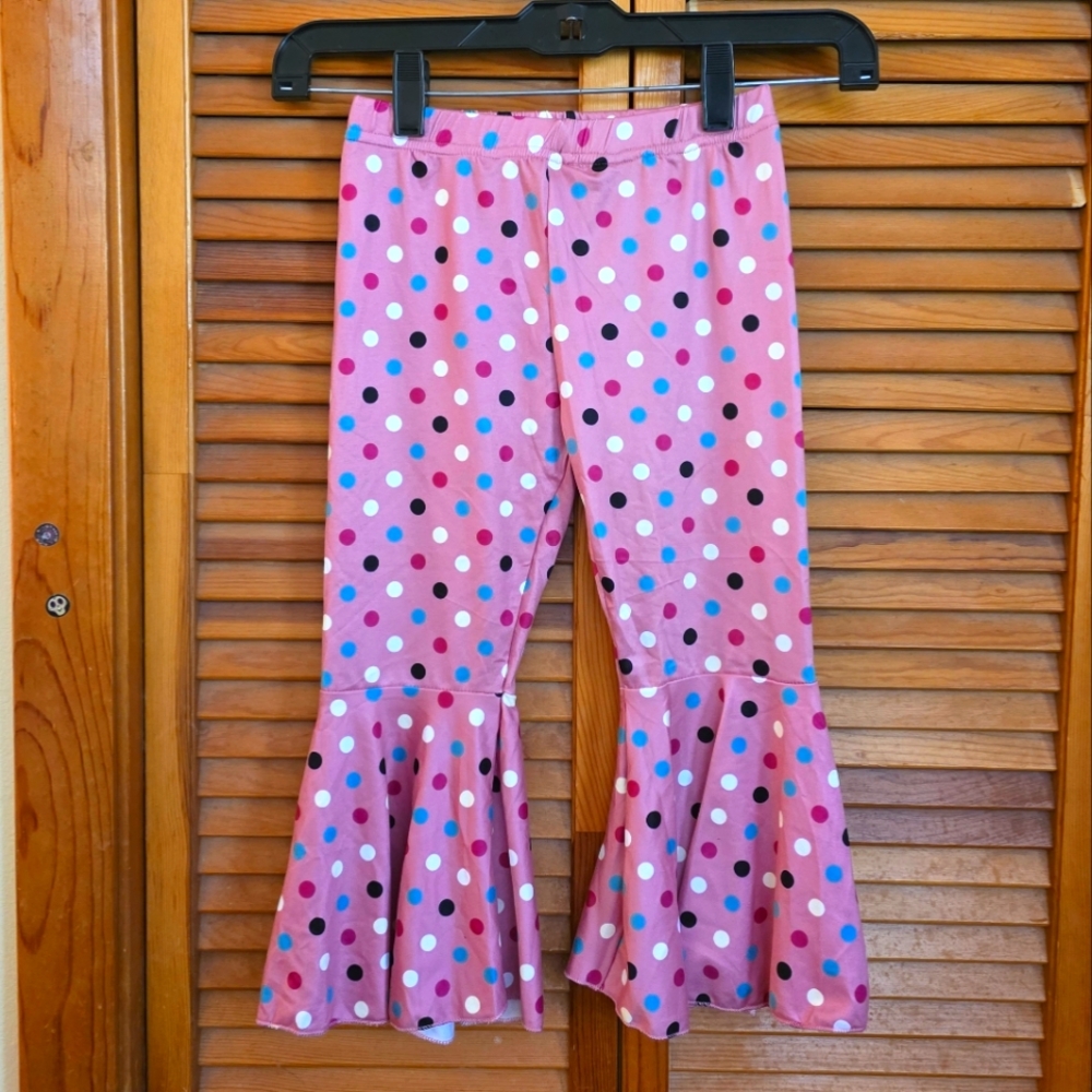 NWT Bailey's Blossoms Girls Polka Dot Flare Leggings Size 4T